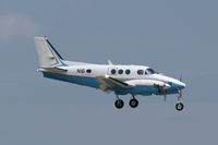 N16 @ AFW - FAA King Air landing at Alliance Fort Worth