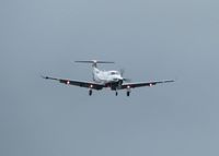 N650BG @ SHV - Landing on runway 5 at the Shreveport Regional airport. - by paulp