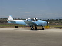 N8582H @ CMA - 1947 North American NAVION, Continental E225, many mods, taxi - by Doug Robertson