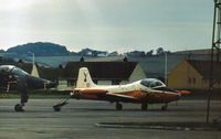 XW306 @ EGQL - Jet Provost T.5B navigation trainer of 6 Flying Training School on display at the 1977 RAF Leuchars Airshow. - by Peter Nicholson