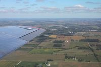 N3193G @ I74 - Looking north from 2500' at Urbana, Ohio and the airport just beyond. - by Bob Simmermon