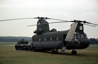 76-22684 @ FAB - CH-47C Chinook demonstrated at the 1978 Farnborough Airshow. - by Peter Nicholson