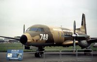 G-BDVH @ FAB - British Aerospace displayed this Large Freight Door version of the HS.748 at the 1978 Farnborough Airshow. - by Peter Nicholson