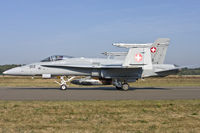 J-5012 @ EBBL - Swiss Air Force F/A-18C taxying to the active - by FBE