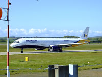 G-OZBR @ EGPH - Monarch airlines A321 Taxiing to runway 06 at EDI - by Mike stanners