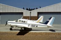 G-AWKW @ EGLK - PA-24 Comanche 180 at Blackbushe in the Summer of 1976. - by Peter Nicholson