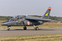 E97 @ EBBL - French Air Force Alpha Jet taxying to the active - by FBE