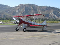 N32135 @ SZP - 1941 Waco UPF-7, Continental W670 220 Hp, a stunning showplane, S turns taxi - by Doug Robertson