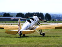 G-BTBH @ EGBP - in USAAC colours and wearing the serial 854 - by Chris Hall