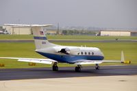 83-0501 @ CID - Taxiing from Landmark to Runway 13 - by Glenn E. Chatfield