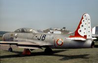 51-9036 @ NEWARK - Ex-French Air Force T-33A Shooting Star arrived at the Newark Air Museum in 1979 and was seen in May 1982 - by Peter Nicholson