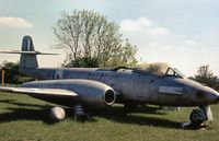 VZ608 @ NEWARK - Another view of the Newark Air Museum's Meteor FR.9 as displayed in May 1978. - by Peter Nicholson