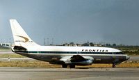 N7389F @ ELP - Boeing 737-222 of Frontier Airlines seen at El Paso in October 1978. - by Peter Nicholson