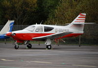 G-BMWR @ EGLK - Rockwell Commander 112 at Blackbushe - by moxy