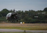 G-MASH @ EGLK - Westland Bell 47G-4A lifting off at Blackbushe - by moxy