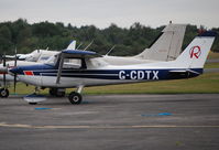 G-CDTX @ EGLK - Cessna F152 at Blackbushe - by moxy