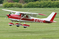 G-AYGC @ EGCB - Nice old colour scheme on this vintage Cessna. - by MikeP