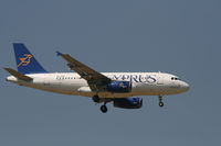 5B-DBP @ EBBR - Flight CY334 is descending to rwy 02