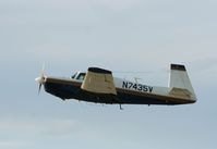 N7435V @ KOSH - Mooney M20F - by Mark Pasqualino