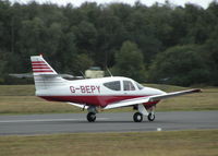 G-BEPY @ EGLK - PAPA YANKEE IN YET ANOTHER PAINT SCHEME, ROLLING OUT RWY 25 - by BIKE PILOT