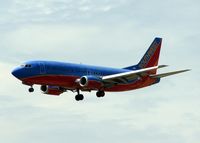 N384SW @ DAL - Landing on runway 18R at Dallas Love Field. - by paulp