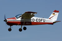 D-EGFU @ EBDT - landing at Diest for the Old-timer fly-in. - by Joop de Groot