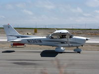 N1361M @ KSQL - Locally-based 2005 Cessna 172S taxiing - by Steve Nation