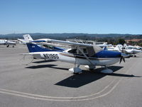 N6196G @ KSQL - 2004 Cessna 182T on visitor's ramp - by Steve Nation