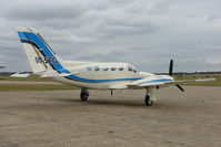 OO-STG @ EGSU - Belgian Cessna 421 at Duxford - by Terry Fletcher