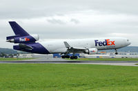 N612FE @ LOWL - FedEx Express McDonnell Douglas MD-11F touchdown in LOWL/LNZ - by Janos Palvoelgyi