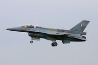 028 @ NFW - Greek Air Force F-16 landing at Navy Fort Worth after a Lockheed test flight - by Zane Adams