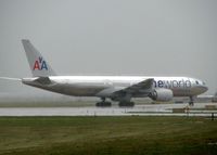 N791AN @ DFW - Taxiing to the American Hanger after landing and unloading its passengers at the terminal. And a nasty day to be taking photos! - by paulp