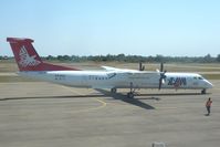 C9-AUL @ FQVL - LAM Dash 8 at Vilanculos, Mozambique