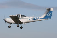 G-BGRR @ EGBJ - Short final at Staverton. - by MikeP