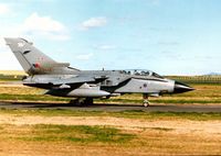 ZA562 @ EGQS - Tornado GR.1 of 15[R] Squadron taxying to Runway 05 at Lossiemouth in May 1996. - by Peter Nicholson