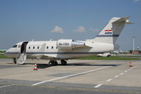 9A-CRO @ EBBR - parked on General Aviation apron - by Daniel Vanderauwera