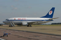 EW-252PA @ EGGW - Belavia B737 brought in the Belarus Soccer Team for the match against England - by Terry Fletcher