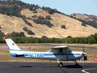N17RR @ 1O2 - Christiansen Aviation 1979 Cessna 152 taxiing out to RW10 at Lampson Field - by Steve Nation