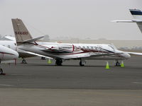 N444RF @ KAPC - Ontario, OR-based 2001 Cessna 560 visiting wine country in early morning fog - by Steve Nation