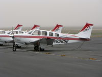 N8385E @ KAPC - Japan Airlines 1992 Beech A36 used for training - foggy morning at KAPC home base - by Steve Nation