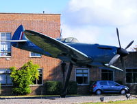 EN343 @ EGUB - RAF Benson Gate Guard, Painted to represent EN343 Spitfire PRXI flown by, then, Flying Officer Fray on the morning of the 17th May 1943 to photograph the Mohne and Sorpe Dams after the successful raid by 617 (Dam Busters)Squadron. - by Chris Hall