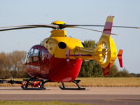 G-HBOB @ EGUB - Eurocopter EC135T2+, Berks Oxon Bucks Air Ambulance - by Chris Hall