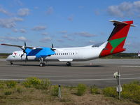 5Y-VVX @ EHEH - De Havilland-Canada DHC8-Q402 Dash8 5Y-VVX Bluebird Aviation of Kenya - by Alex Smit