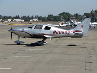 N8080Z @ KCCR - Salinas, CA-based 2007 Columbia Aircraft Mfg LC41-550FG on visitor's ramp - by Steve Nation