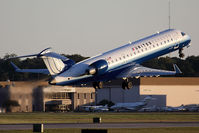 N160GJ @ ORF - United Express (GoJet Airlines) N160GJ (FLT GJS7410) departing RWY 23 enroute to Washington Dulles Int'l (KIAD).