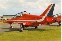 XX266 @ MHZ - Hawk T.1A of the Red Arrows display team at the 1996 Mildenhall Air Fete. - by Peter Nicholson