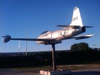 N10265 - T-33A tail 58-0542 aka N10265, mounted outside the JROTC Gen C Powell Hall on Hwy 67 in San Angelo TX - by Michael Baur