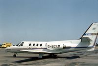 G-BCKM @ EGLK - Cessna 500 Citation seen at Blackbushe in the Summer of 1976. - by Peter Nicholson