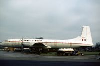 OO-YCA @ STN - Ex-RAF Britannia C.1 XM 497 transferred to Young Air Cargo's ownership and seen at Stansted in January 1977. - by Peter Nicholson