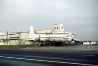 XN398 @ STN - Britannia C.2 seen at Stansted in January 1977 became 9Q-CPX in Zaire. - by Peter Nicholson